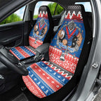 Merry Knights Newcastle Pride Personalised Car Seat Cover Christmas Rugby League Spirit - Aussie Hoodie