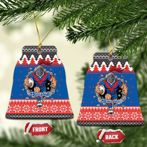 Merry Knights Newcastle Pride Personalised Ceramic Ornament Christmas Rugby League Spirit - Aussie Hoodie
