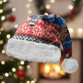 Merry Knights Newcastle Pride Personalised Christmas Santa Hat Christmas Rugby League Spirit - Aussie Hoodie