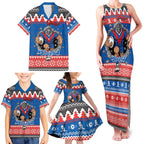 Merry Knights Newcastle Pride Personalised Family Matching Tank Maxi Dress and Hawaiian Shirt Christmas Rugby League Spirit - Aussie Hoodie