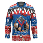 Merry Knights Newcastle Pride Personalised Hockey Jersey Christmas Rugby League Spirit - Aussie Hoodie