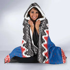 Merry Knights Newcastle Pride Personalised Hooded Blanket Christmas Rugby League Spirit - Aussie Hoodie
