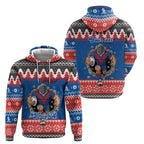 Merry Knights Newcastle Pride Personalised Hoodie Christmas Rugby League Spirit - Aussie Hoodie