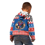 Merry Knights Newcastle Pride Personalised Kid Hoodie Christmas Rugby League Spirit - Aussie Hoodie
