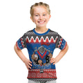 Merry Knights Newcastle Pride Personalised Kid T Shirt Christmas Rugby League Spirit - Aussie Hoodie