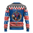 Merry Knights Newcastle Pride Personalised Ugly Christmas Sweater Christmas Rugby League Spirit - Aussie Hoodie