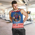 Merry Knights Newcastle Pride Personalised Men Tank Top Christmas Rugby League Spirit - Aussie Hoodie