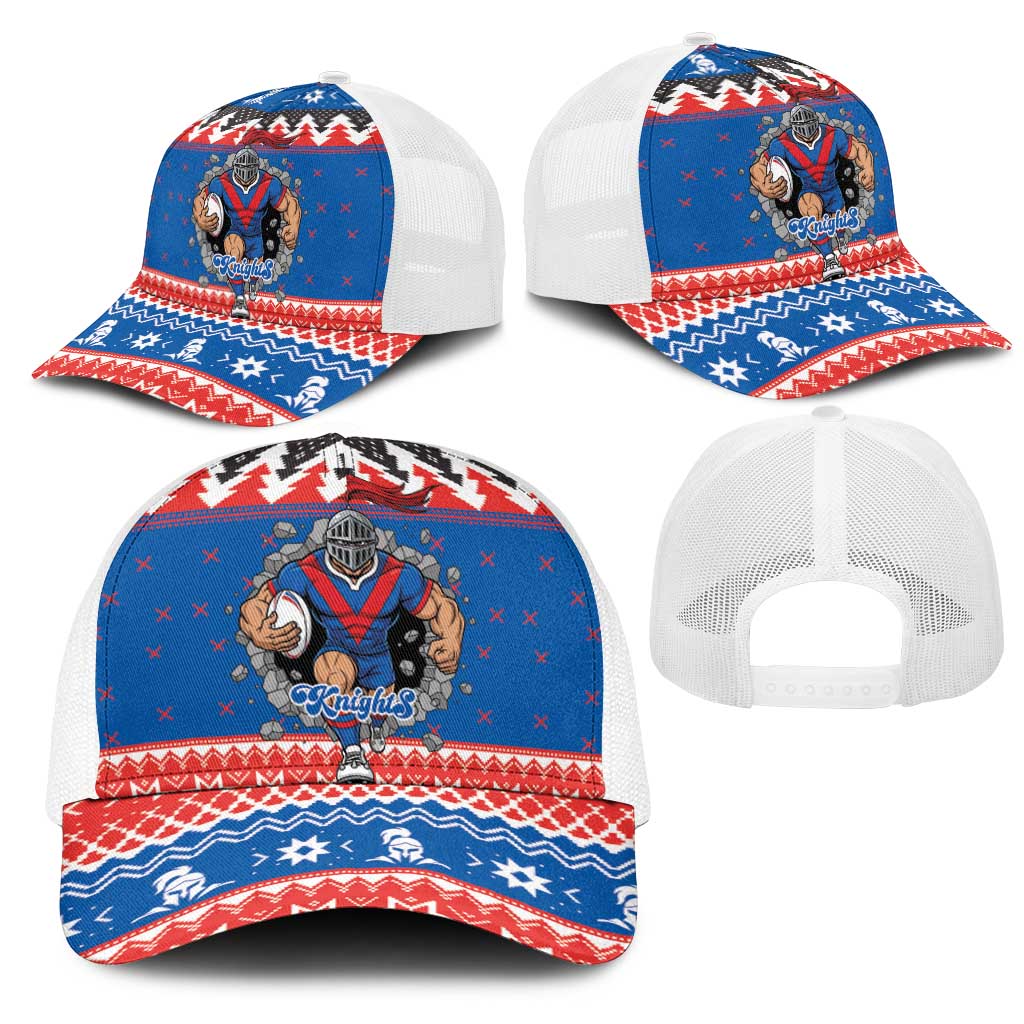 Merry Knights Newcastle Pride Mesh Trucker Cap Christmas Rugby League Spirit - Aussie Hoodie