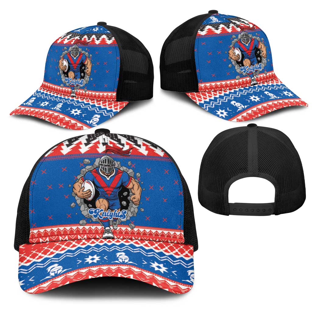 Merry Knights Newcastle Pride Mesh Trucker Cap Christmas Rugby League Spirit - Aussie Hoodie