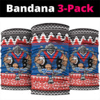Merry Knights Newcastle Pride Personalised Neck Gaiter Christmas Rugby League Spirit - Aussie Hoodie