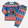 Merry Knights Newcastle Pride Personalised Christmas Pajama Set Christmas Rugby League Spirit - Aussie Hoodie