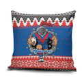 Merry Knights Newcastle Pride Personalised Pillow Cover Christmas Rugby League Spirit - Aussie Hoodie