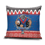 Merry Knights Newcastle Pride Personalised Pillow Cover Christmas Rugby League Spirit - Aussie Hoodie