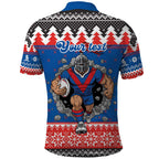 Merry Knights Newcastle Pride Personalised Polo Shirt Christmas Rugby League Spirit - Aussie Hoodie