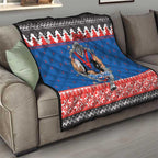 Merry Knights Newcastle Pride Personalised Quilt Christmas Rugby League Spirit - Aussie Hoodie