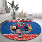 Merry Knights Newcastle Pride Personalised Round Carpet Christmas Rugby League Spirit - Aussie Hoodie