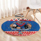 Merry Knights Newcastle Pride Personalised Round Carpet Christmas Rugby League Spirit - Aussie Hoodie