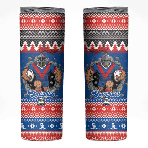 Merry Knights Newcastle Pride Personalised Skinny Tumbler Christmas Rugby League Spirit - Aussie Hoodie