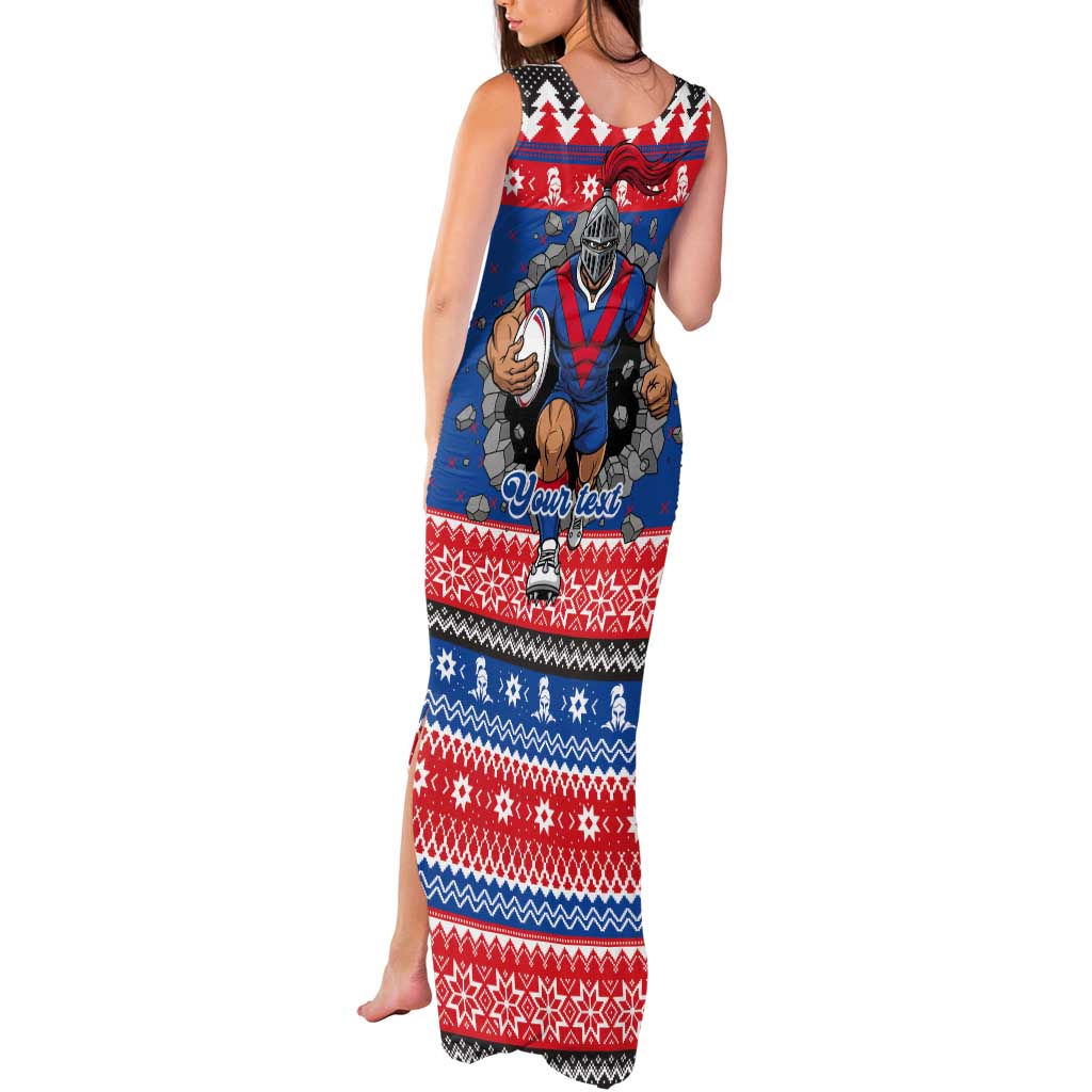 Merry Knights Newcastle Pride Personalised Tank Maxi Dress Christmas Rugby League Spirit - Aussie Hoodie