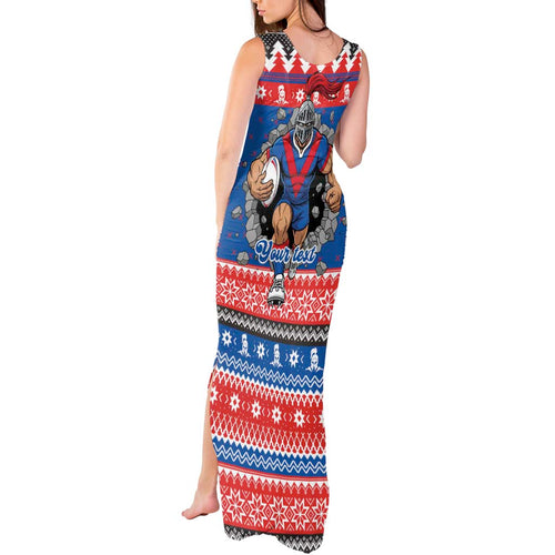 Merry Knights Newcastle Pride Personalised Tank Maxi Dress Christmas Rugby League Spirit - Aussie Hoodie