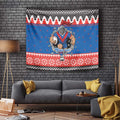 Merry Knights Newcastle Pride Personalised Tapestry Christmas Rugby League Spirit - Aussie Hoodie