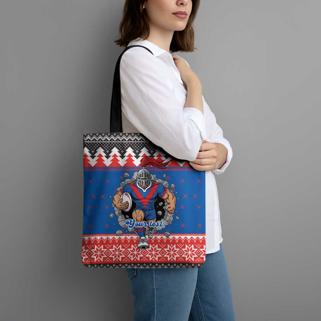 Merry Knights Newcastle Pride Personalised Tote Bag Christmas Rugby League Spirit - Aussie Hoodie