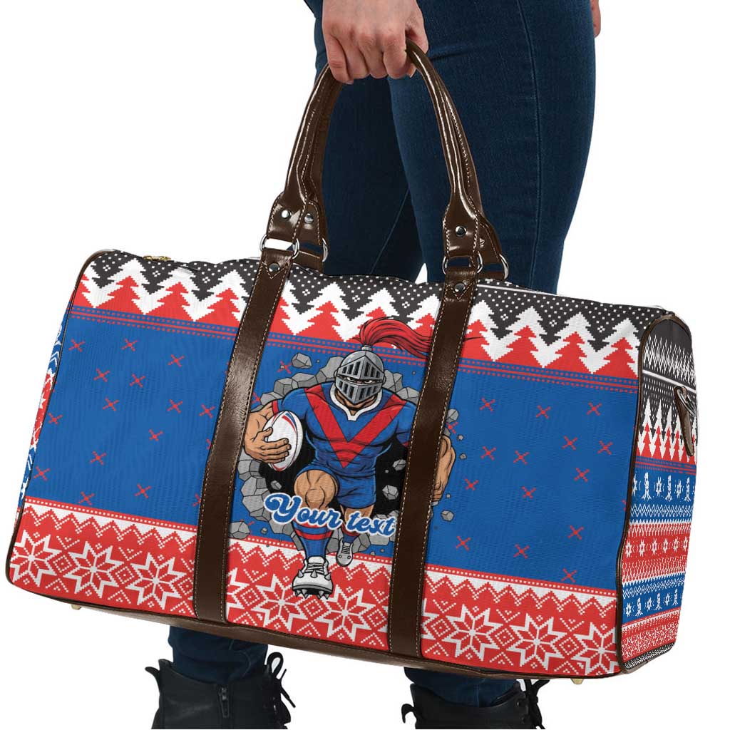 Merry Knights Newcastle Pride Personalised Travel Bag Christmas Rugby League Spirit - Aussie Hoodie