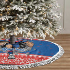 Merry Knights Newcastle Pride Personalised Tree Skirt Christmas Rugby League Spirit - Aussie Hoodie