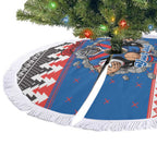 Merry Knights Newcastle Pride Personalised Tree Skirt Christmas Rugby League Spirit - Aussie Hoodie