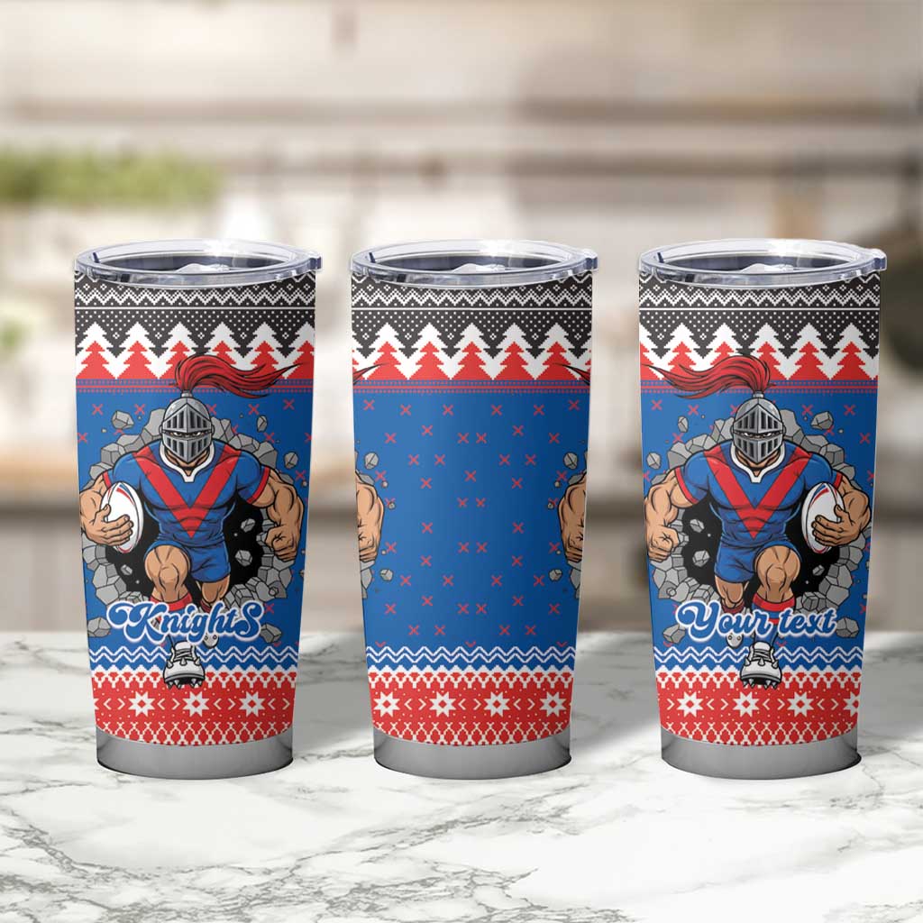 Merry Knights Newcastle Pride Personalised Tumbler Cup Christmas Rugby League Spirit - Aussie Hoodie