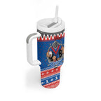 Merry Knights Newcastle Pride Personalised Tumbler With Handle Christmas Rugby League Spirit - Aussie Hoodie