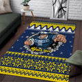 Merry Queensland Cowboys Personalised Area Rug Christmas Rugby League Spirit - Aussie Hoodie