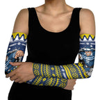 Merry Queensland Cowboys Personalised Arm Sleeves Christmas Rugby League Spirit - Aussie Hoodie