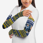 Merry Queensland Cowboys Personalised Arm Sleeves Christmas Rugby League Spirit - Aussie Hoodie