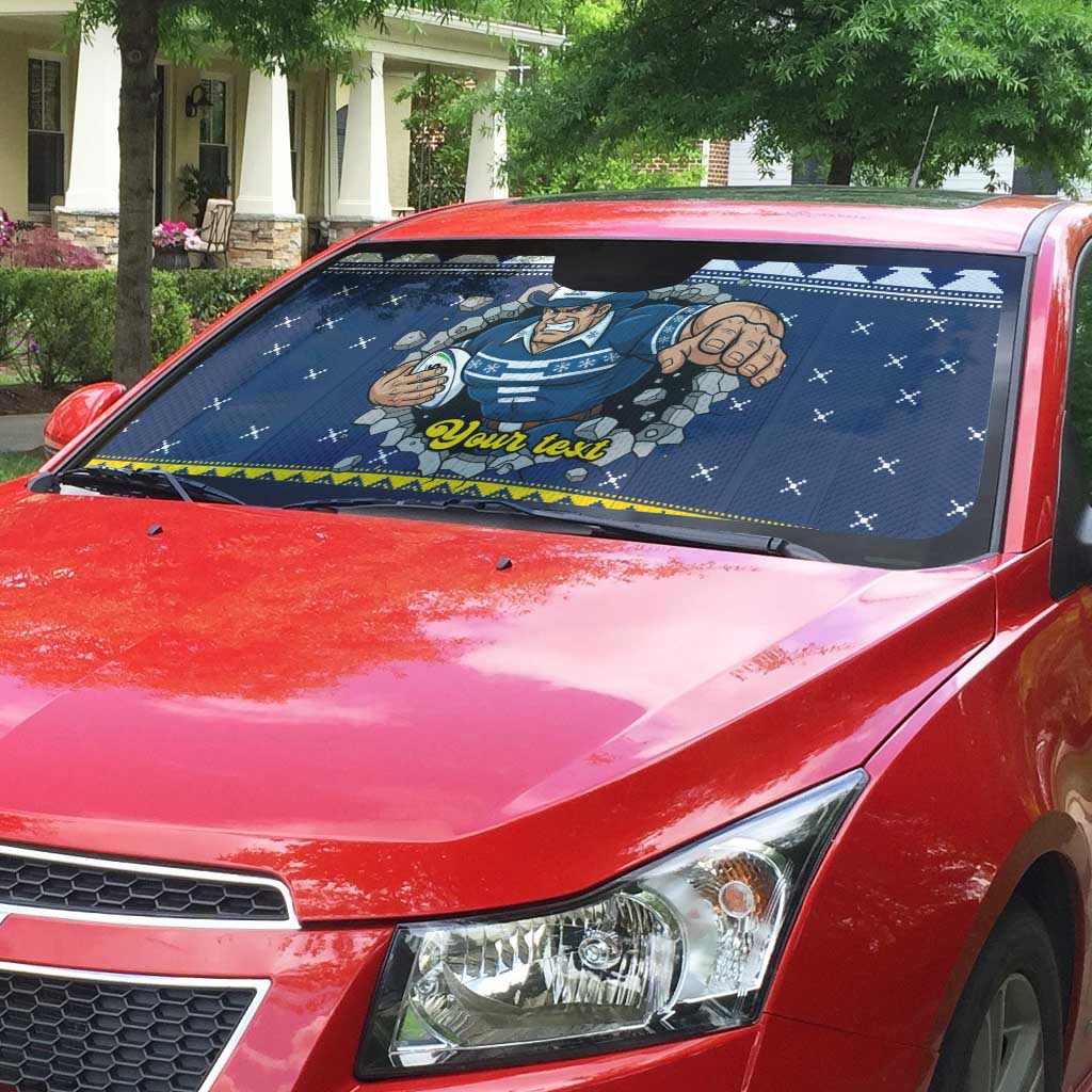 Merry Queensland Cowboys Personalised Auto Sun Shade Christmas Rugby League Spirit - Aussie Hoodie