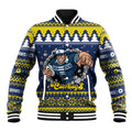 Merry Queensland Cowboys Personalised Baseball Jacket Christmas Rugby League Spirit - Aussie Hoodie