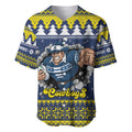 Merry Queensland Cowboys Personalised Baseball Jersey Christmas Rugby League Spirit - Aussie Hoodie