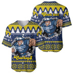 Merry Queensland Cowboys Personalised Baseball Jersey Christmas Rugby League Spirit - Aussie Hoodie