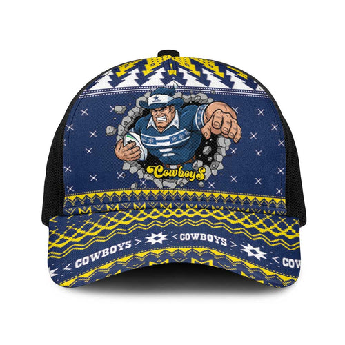 Merry Queensland Cowboys Baseball Net Cap Christmas Rugby League Spirit - Aussie Hoodie