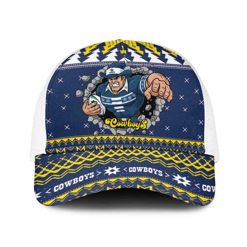 Merry Queensland Cowboys Baseball Net Cap Christmas Rugby League Spirit - Aussie Hoodie