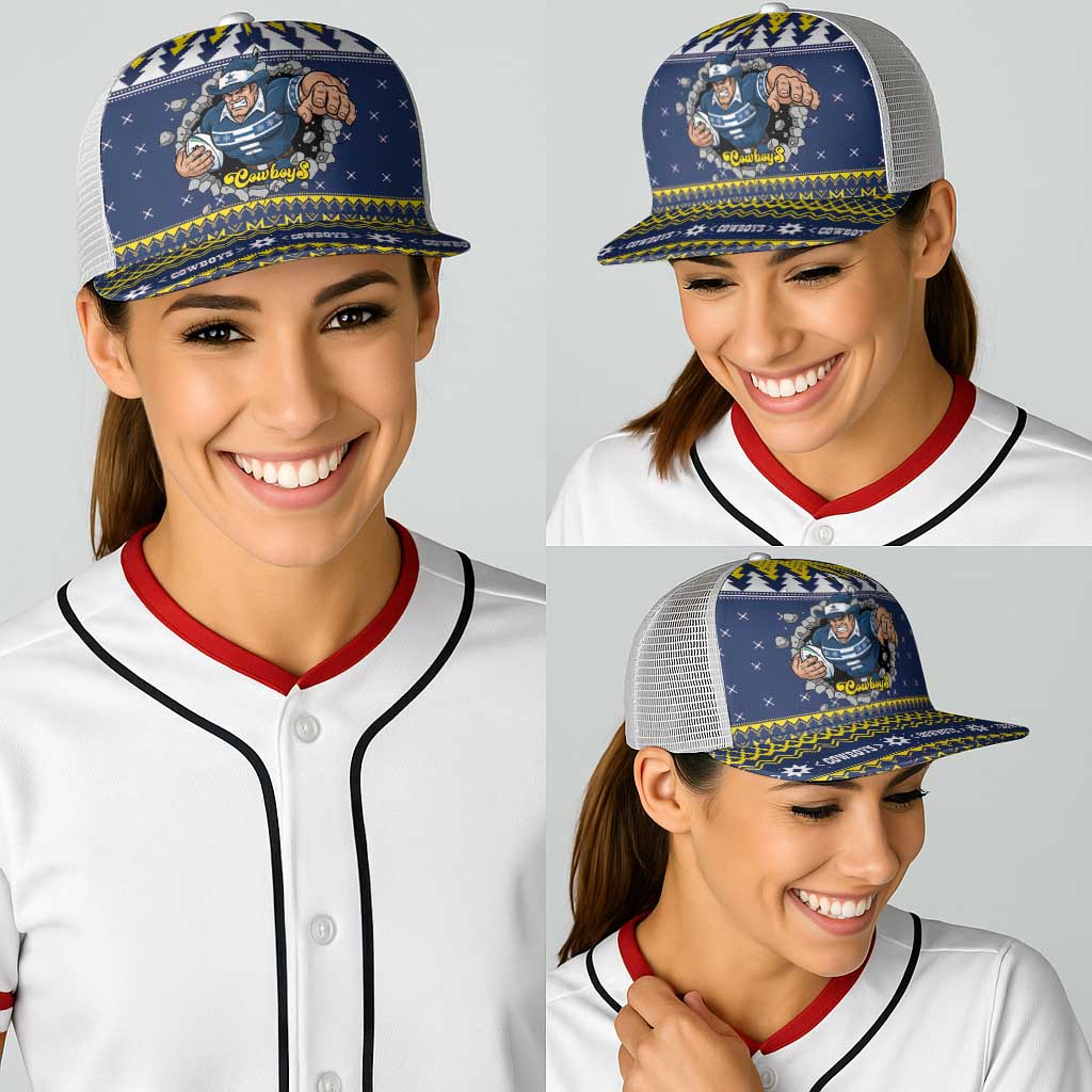 Merry Queensland Cowboys Baseball Net Cap Christmas Rugby League Spirit - Aussie Hoodie
