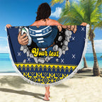 Merry Queensland Cowboys Personalised Beach Blanket Christmas Rugby League Spirit - Aussie Hoodie