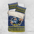 Merry Queensland Cowboys Personalised Bedding Set Christmas Rugby League Spirit - Aussie Hoodie