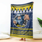 Merry Queensland Cowboys Personalised Blanket Christmas Rugby League Spirit - Aussie Hoodie