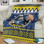 Merry Queensland Cowboys Personalised Blanket Christmas Rugby League Spirit - Aussie Hoodie