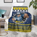 Merry Queensland Cowboys Personalised Blanket Christmas Rugby League Spirit - Aussie Hoodie