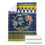 Merry Queensland Cowboys Personalised Blanket Christmas Rugby League Spirit - Aussie Hoodie