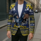Merry Queensland Cowboys Personalised Blazer Christmas Rugby League Spirit - Aussie Hoodie