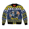 Merry Queensland Cowboys Personalised Bomber Jacket Christmas Rugby League Spirit - Aussie Hoodie