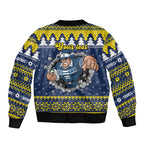 Merry Queensland Cowboys Personalised Bomber Jacket Christmas Rugby League Spirit - Aussie Hoodie